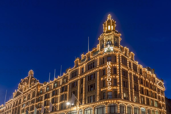 Illuminated department store Harrods