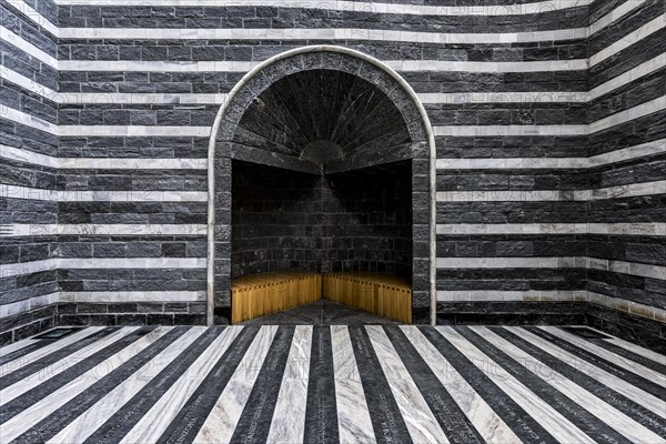 Modern interior of the chapel of Chiesa San Giovanni Battista
