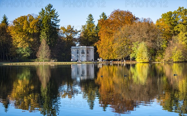Pagodenburg reflected in Lake Pagodenburg