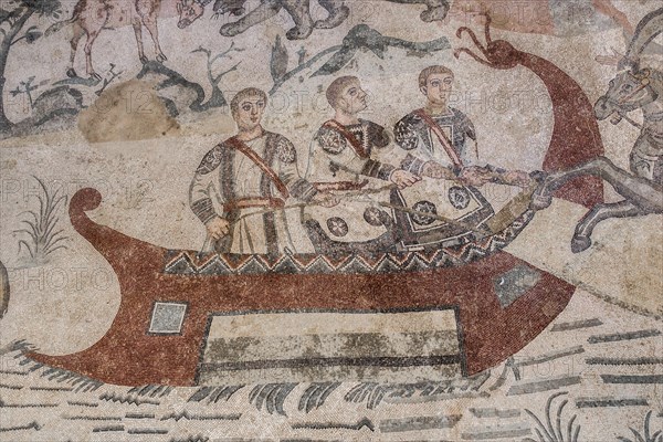 Ancient roman floor mosaic