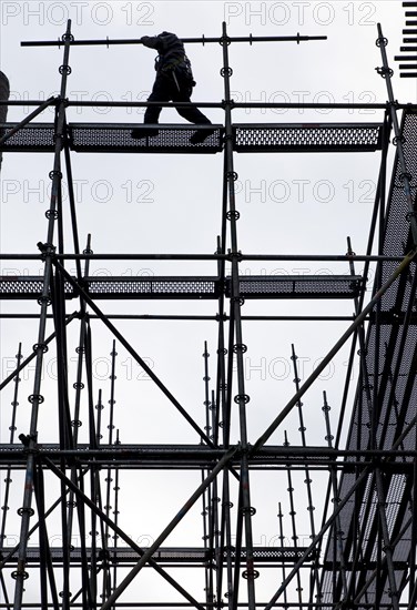Scaffolders at work