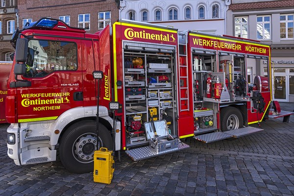 Modern emergency vehicle of the Northeim plant fire brigade