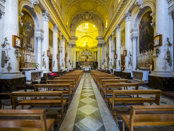 Interior of Parrocchia Maria SS Church. Annunziata