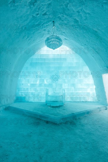 Throne made of ice
