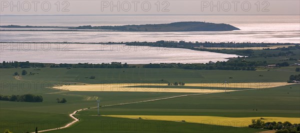 View from Putgarten to the island Hiddensee
