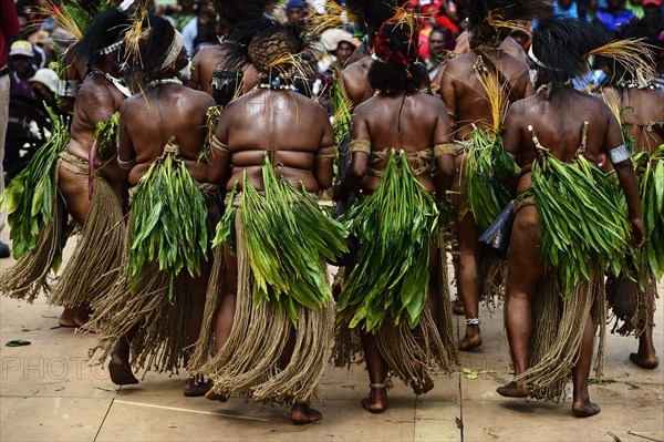 The highland tribes presenting themselves at the annual Sing Sing of Goroka