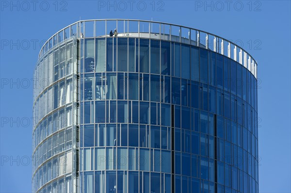 People on viewing platform