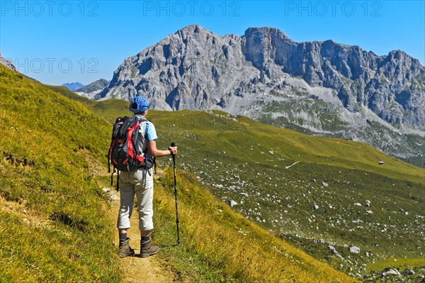Hiker in Prattigau