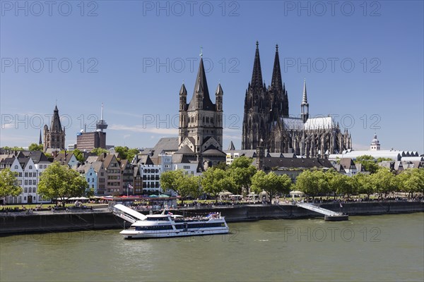 Landing bridge on the Rhine bank