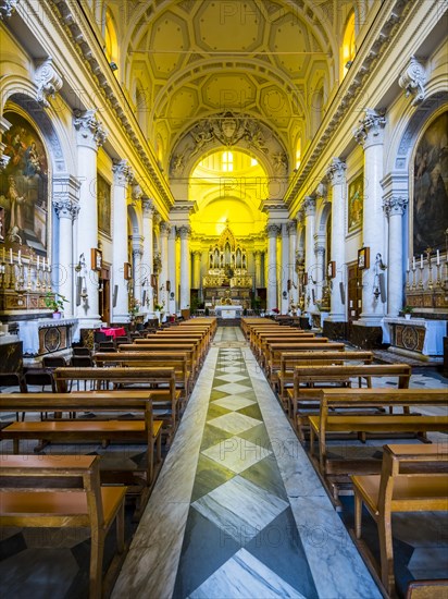 Interior of Parrocchia Maria SS Church. Annunziata