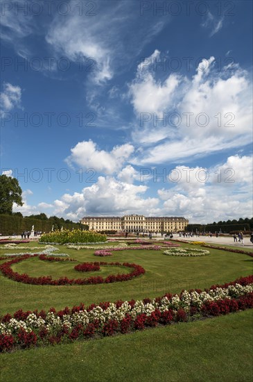 Flower bed in park