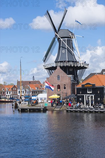 De Adriaan windmill on the river Spaarne