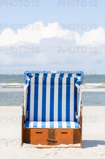Beach chair on the beach