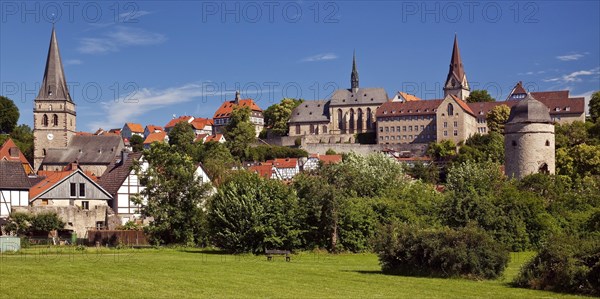Panorama of medieval town of Warburg