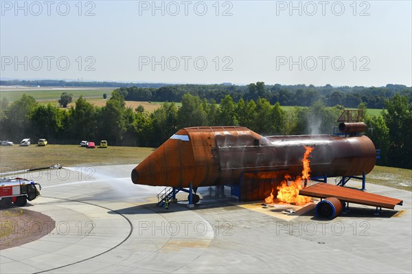 Aircraft fire drill