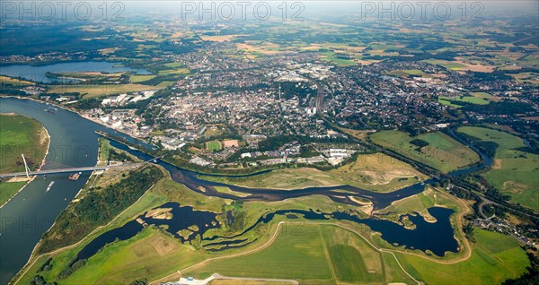 Lippe estuary flowing into Rhine