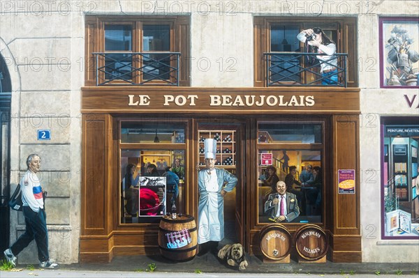 La Fresque des Lyonnais, Lyon (Paul Bocuse, Frédéric Dard)
