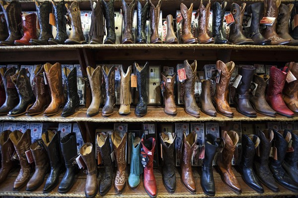 Cowboy boots in a shop in Gastown