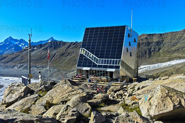Solar panel on the Monte Rosa Hut