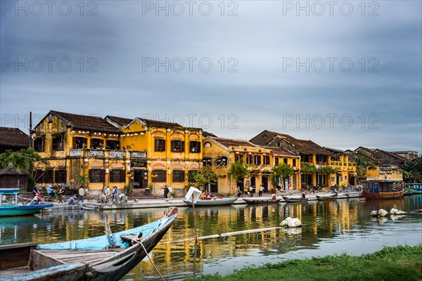 Promenade on the river Thu Bon
