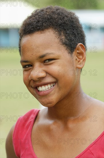 Fijian girl smiling