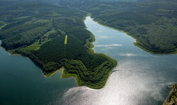 Aerial photograph of reservoir