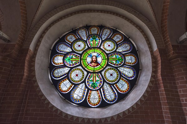 Coloured glass window