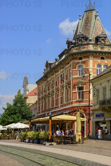 Main street with gastronomy