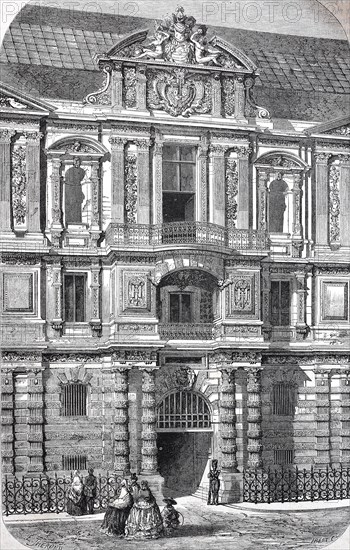 Entrance to the old Royal Library at the Louvre