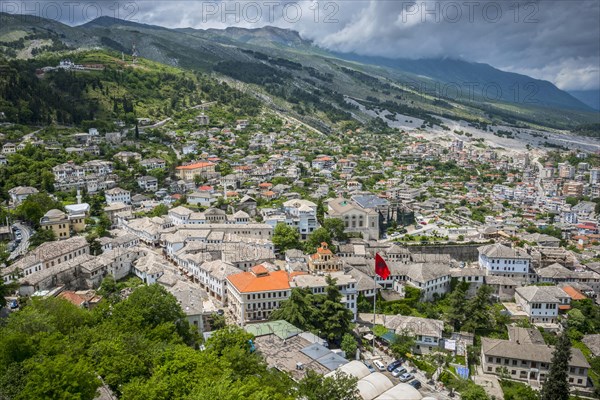 View from the castle over the city