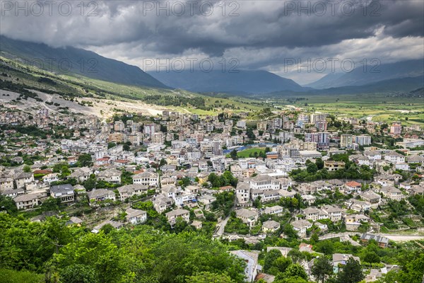 View from the castle over the city
