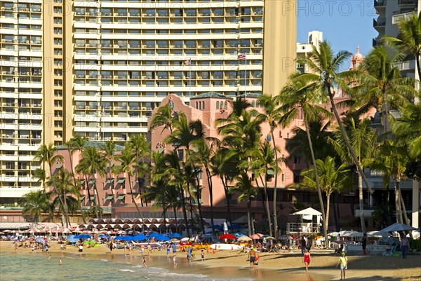 Outside of The Pink Palace of the Pacific
