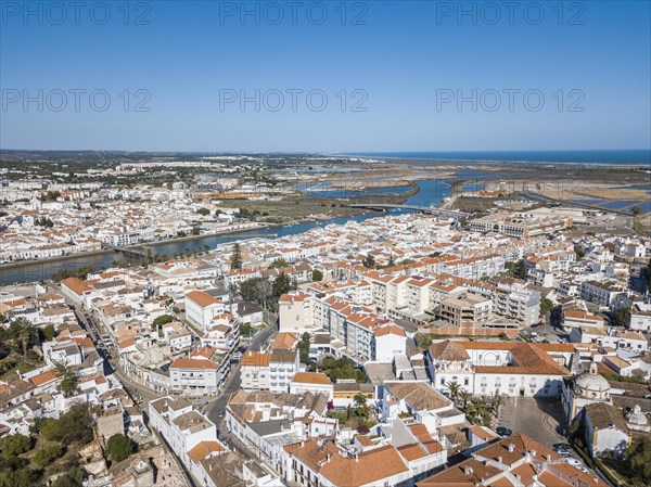 City view with fishermen's town with Gilao river