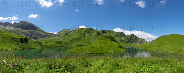 Lake Schrecksee with Allgau mountains