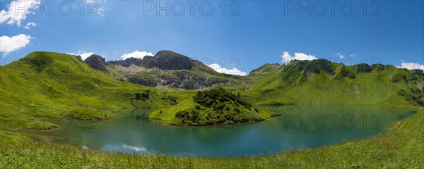 Lake Schrecksee with Allgau mountains