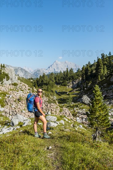 Hiker with rucksack