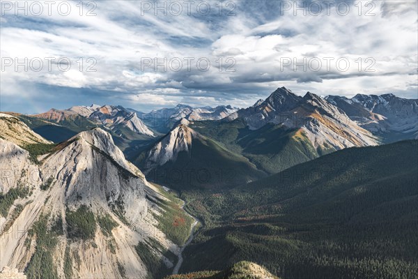 Panoramic view of mountain landscape