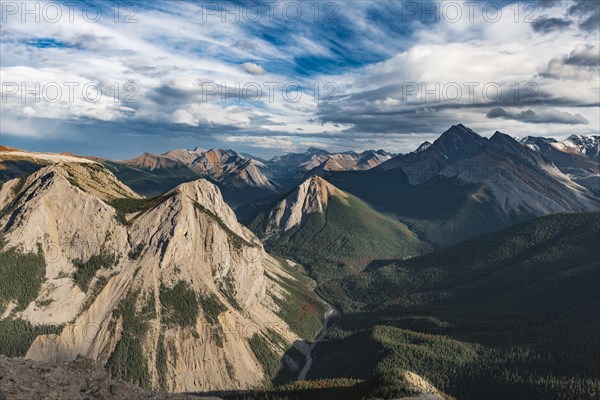 Panoramic view of mountain landscape