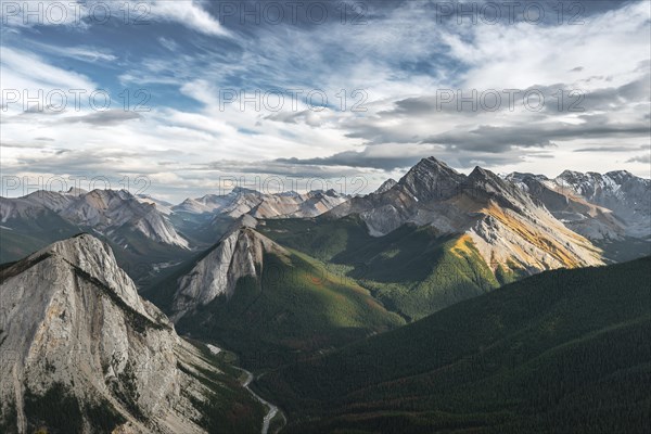 Panoramic view of mountain landscape