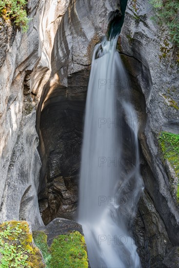 Waterfall in a gorge