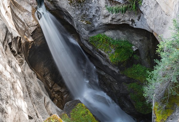 Waterfall in a gorge