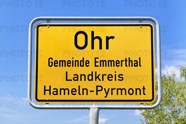 Place entry sign Ohr