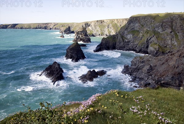 Cliff formation Bedruthan Steps