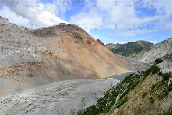 View into the caldera of the volcano Chaiten