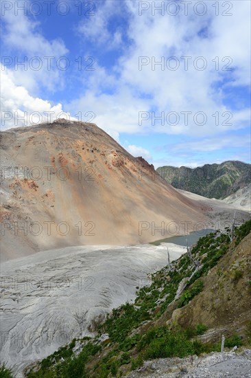View into the caldera of the volcano Chaiten