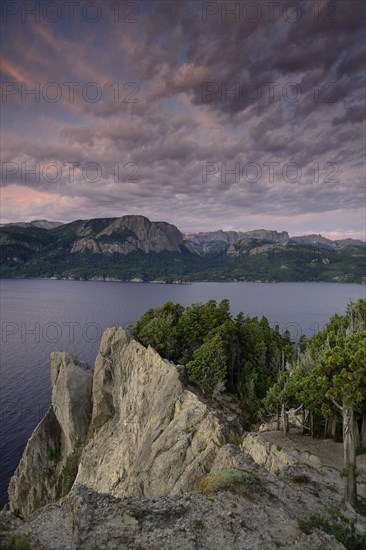 Viewpoint Mirador del Viento with clouds in the evening sky