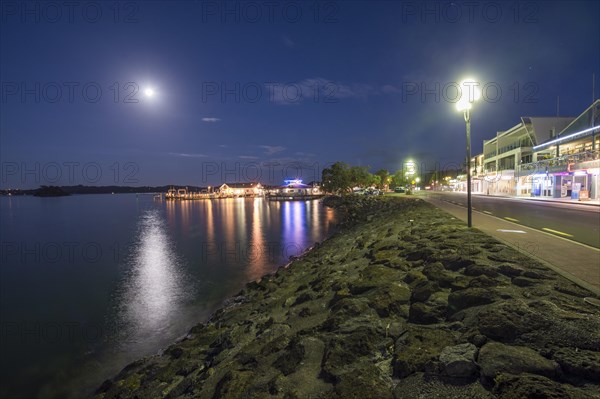 Night shot of the bay of Whangarei