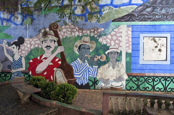 Painted house wall