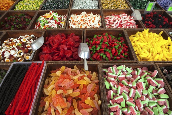 Various colorful sweets