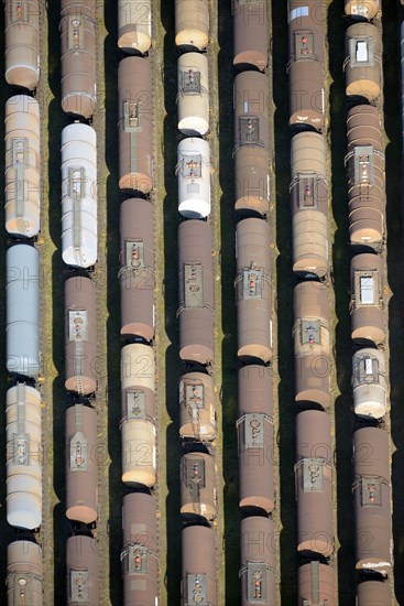 Tank wagons on the railroad siding